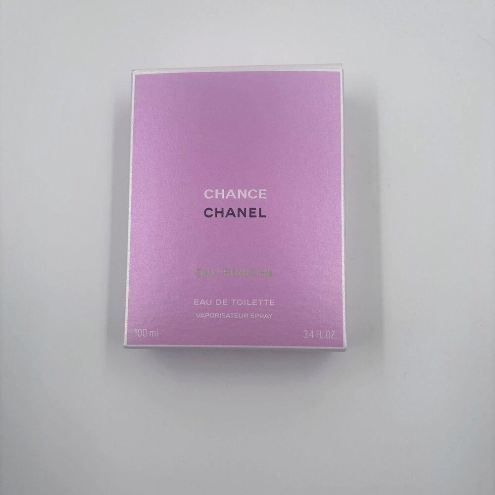 Authentic Chanel Chance Empty Perfume Box Only Pink White Classic Vanity Decor